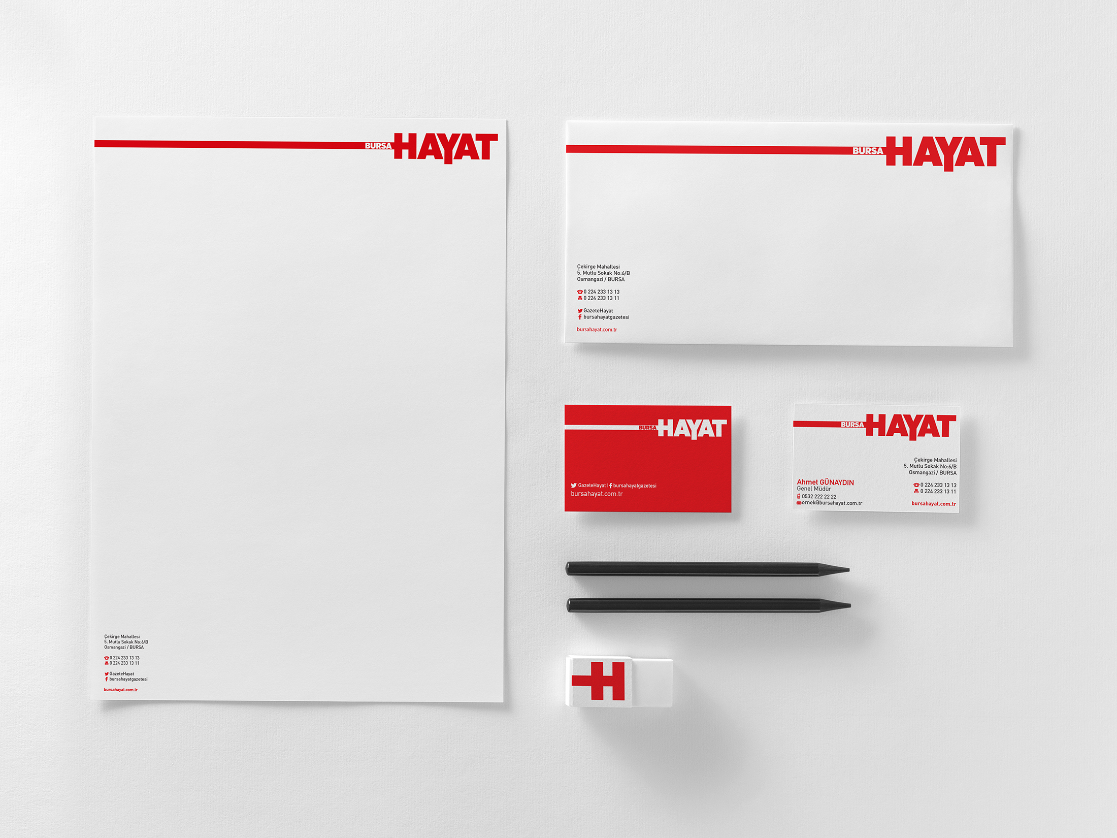 Bursa Hayat Gazetesi Logo Tasarımı - Reklam Ajansı İstanbul