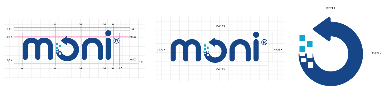 Moni Bilişim Logo & Kurumsal Kimlik Tasarımı - Ruberu Reklam Ajansı İstanbul