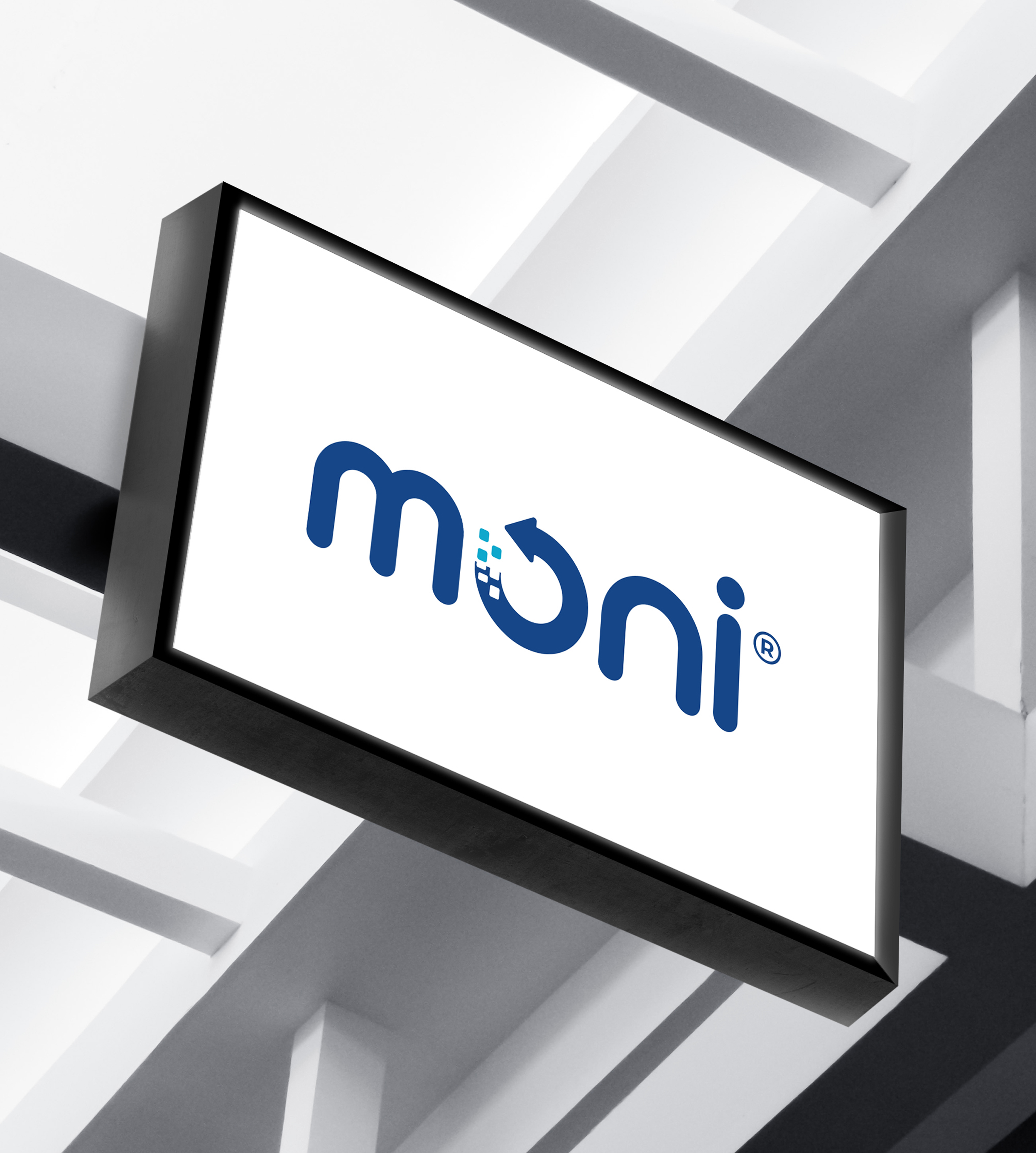 Moni Bilişim Logo & Kurumsal Kimlik Tasarımı - Ruberu Reklam Ajansı İstanbul
