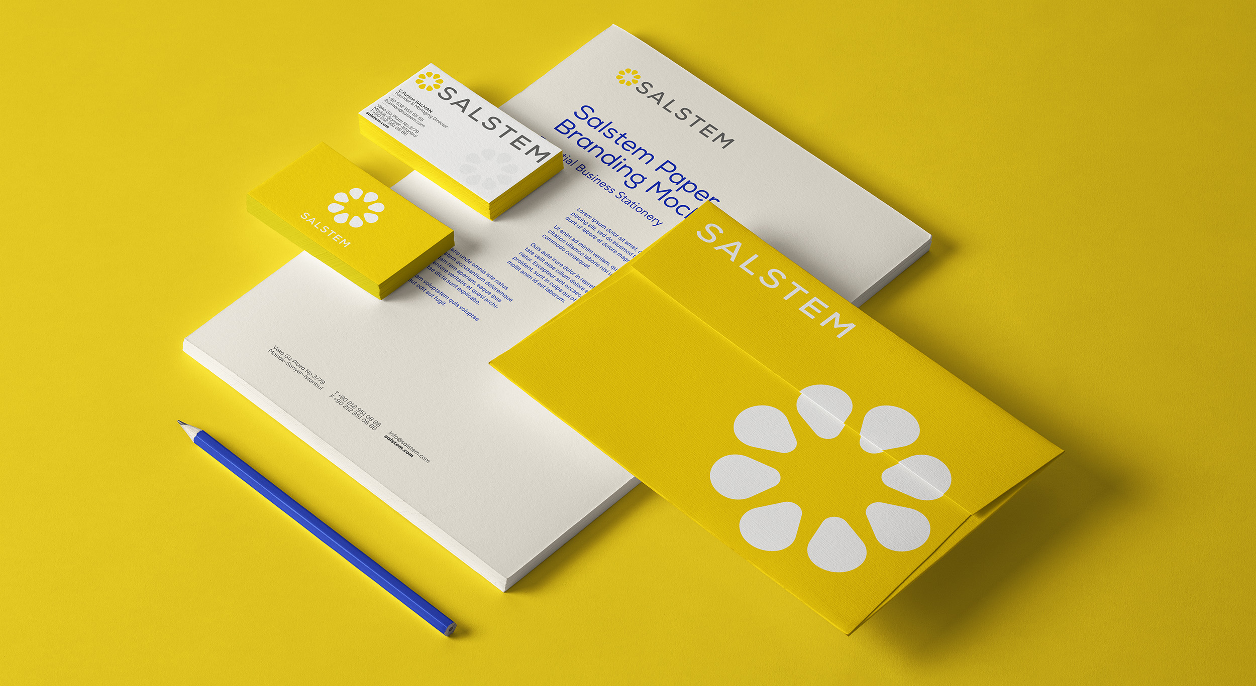 Salstem Mühendislik Logo ve Kurumsal Kimlik Tasarımı | Ruberu Reklam Ajansı